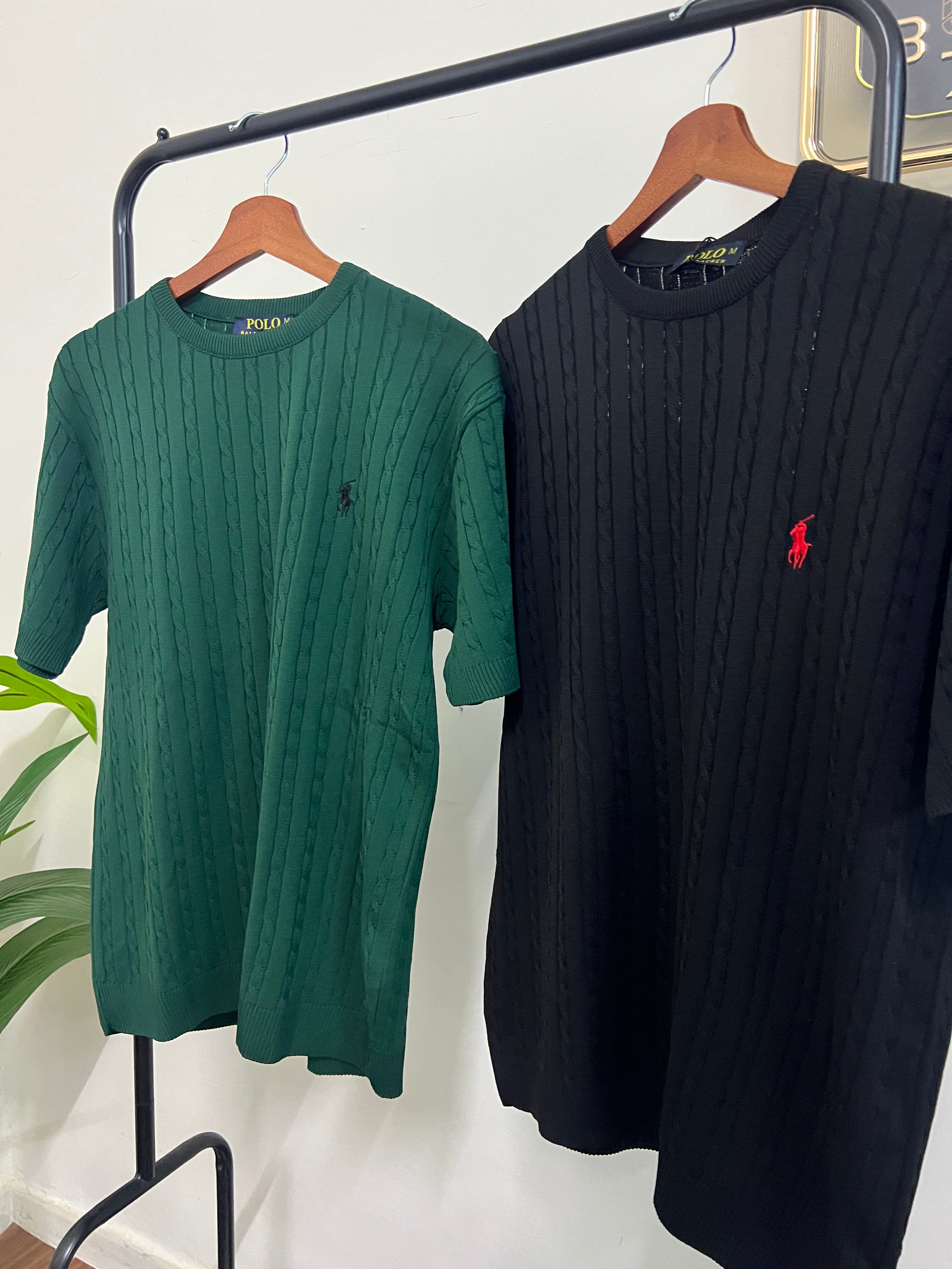 Polo cable-knit T-Shirt