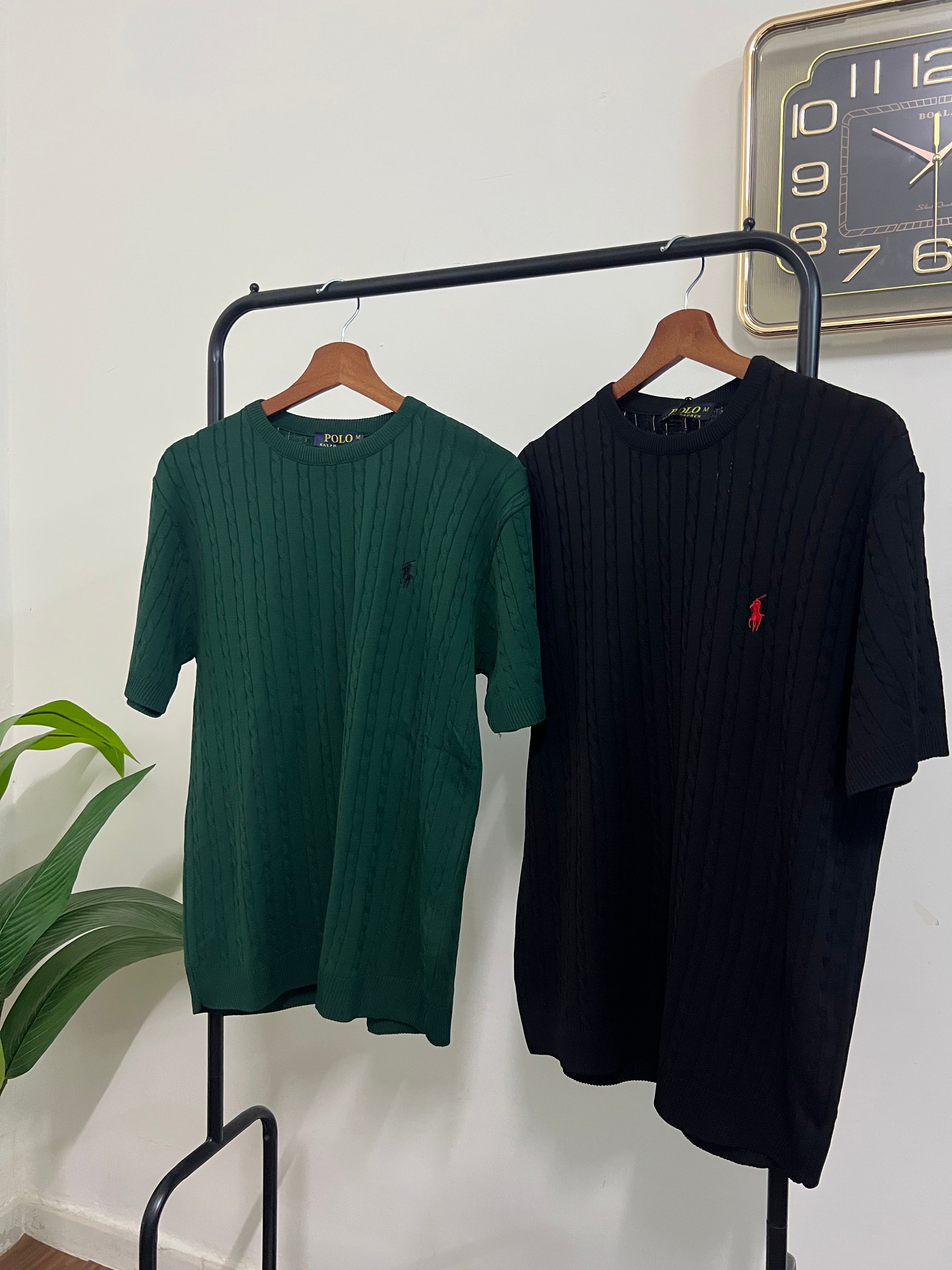 Polo cable-knit T-Shirt