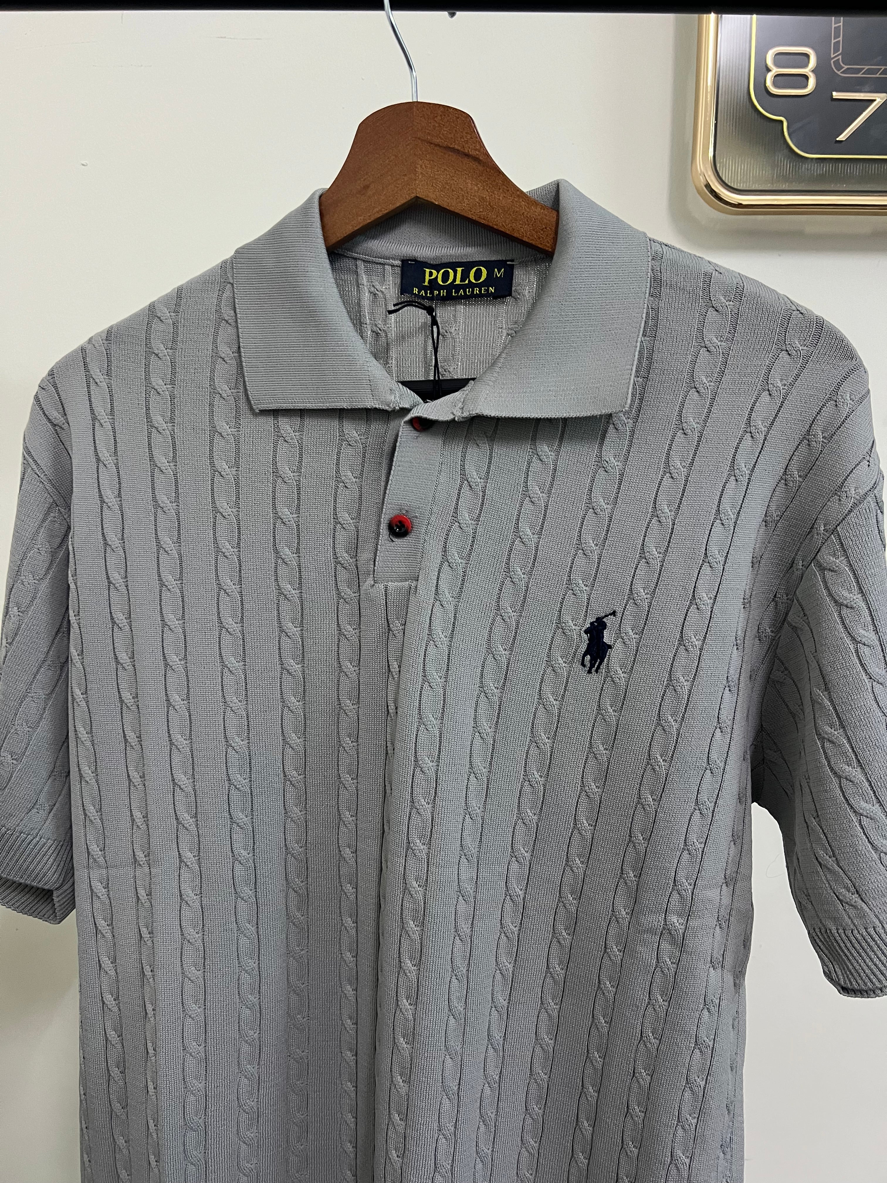 Polo cable-knit T-Shirt